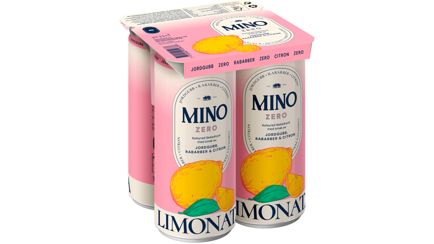 Mino Strawberry Rhubarb 33cl 4-pack