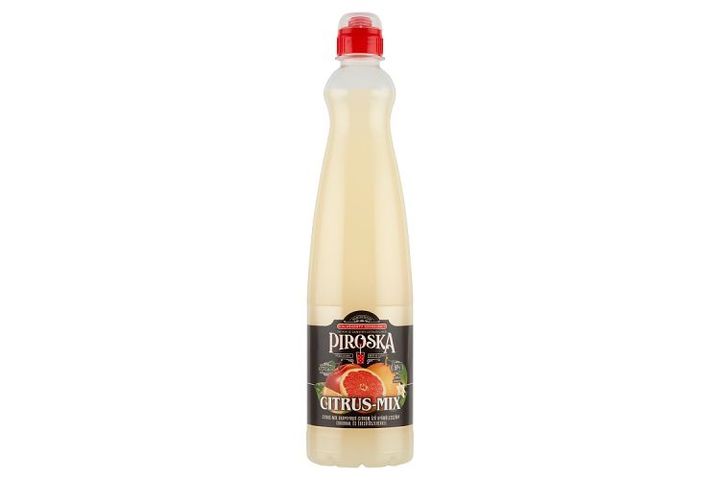 Piroska Citrus-Mix grapefruit-citrom ízű gyümölcsszörp cukorral és édesítőszerekkel 0,7 l