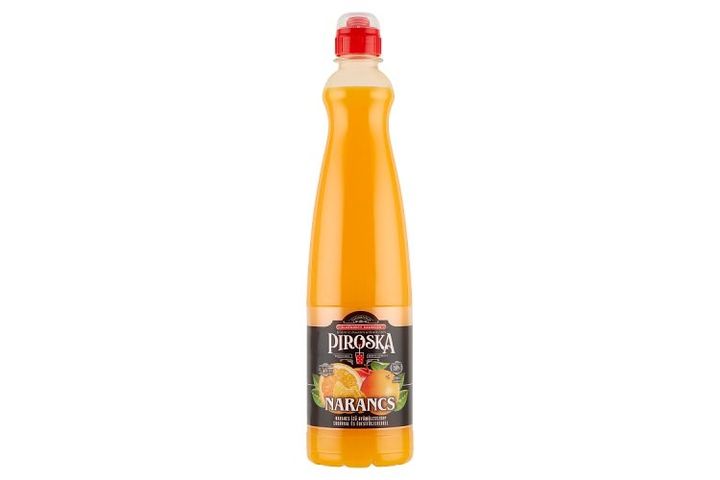 Piroska Orange Flavoured Fruit Syrup with Sugar and Sweeteners 0,7 l
