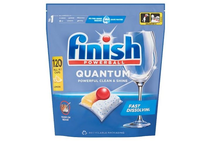 Finish Powerball Quantum All in 1 Lemon Dishwasher Capsule 120 pcs 1,248 kg