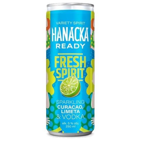 Hanácká Ready Fresh Spirit Curacao Limeta (5%) can | 0.25 l