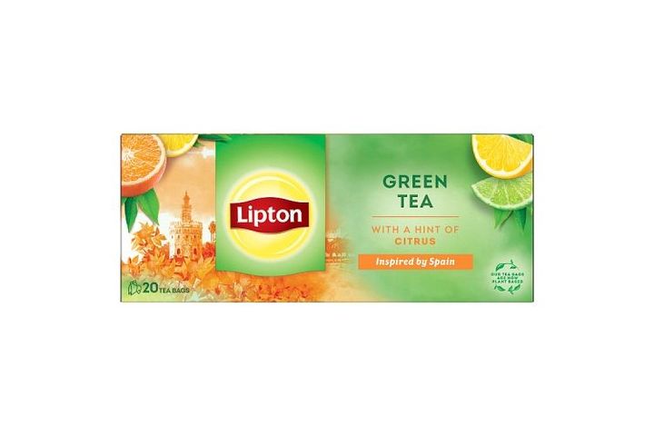 Lipton Green Tea with A Hint of Citrus 20 Tea Bags 26 g