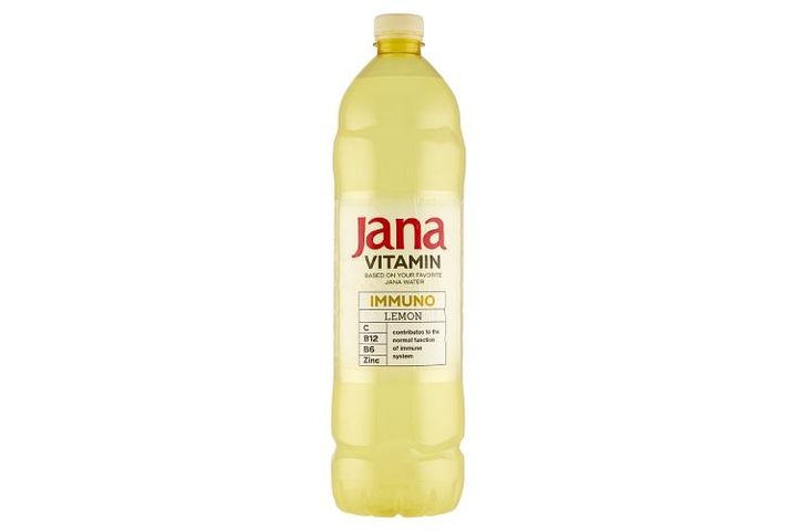 Jana Vitamin Immuno citrom ízű szénsavmentes üdítőital cukorral és édesítőszerrel 1,5 l