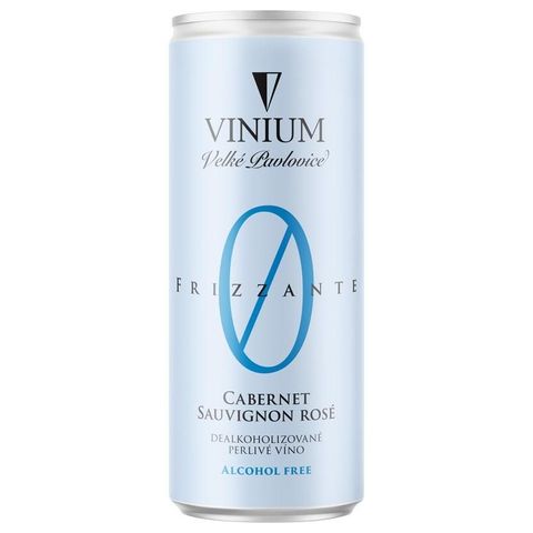 Vinium nealko Frizzante Cabernet Sauvignon rosé plech | 250 ml