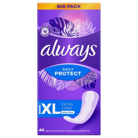 Always Dailies Long Plus Extra Protect Intimky | 44 kusů