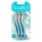 Venus 3 Sensitive Dámská pohotová holítka | 3 kusy