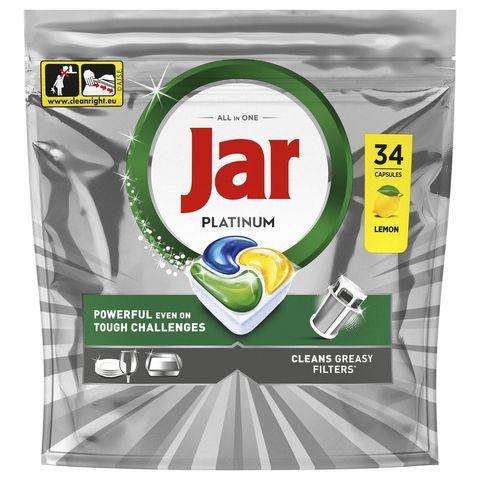 Jar kapsle na nádobí Platinum | 34 x 1 kus