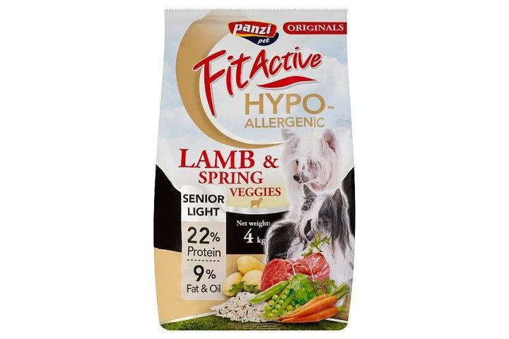 Panzi Fit Active Senior Hypoallergenic bárány teljesértékű szárazeledel kutyák számára 4 kg