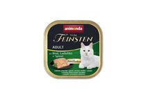 Animonda Cat Vom Feinsten Adult, csirke, lazacfilé és spenót teljesértékű eledel felnőtt macskáknak 100 g