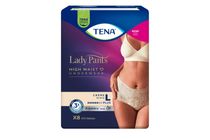 TENA Lady Pants Plus inkontinencia fehérnemű krém L 8 db