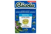 Ricola gyógynövényes extra erős mentol cukormentes cukorka 40 g