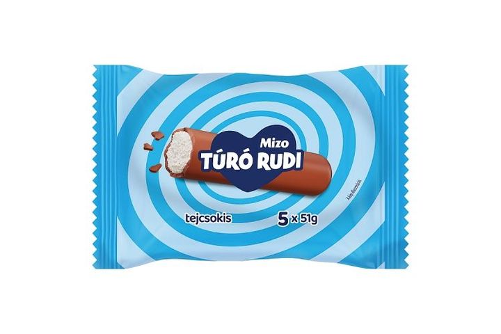 Mizo Túró Rudi natúr túródesszert tejcsokoládé bevonattal 5 x 51 g (255 g)