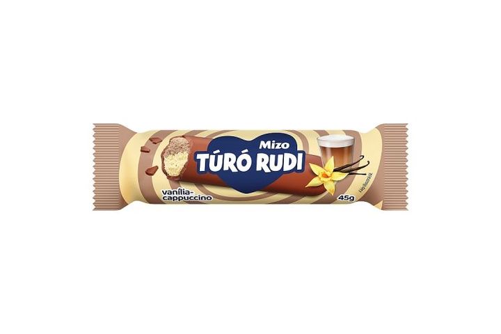 Mizo Túró Rudi Vanilla-Coffee Cottage Cheese Dessert with Milk Chocolate Coating 45 g