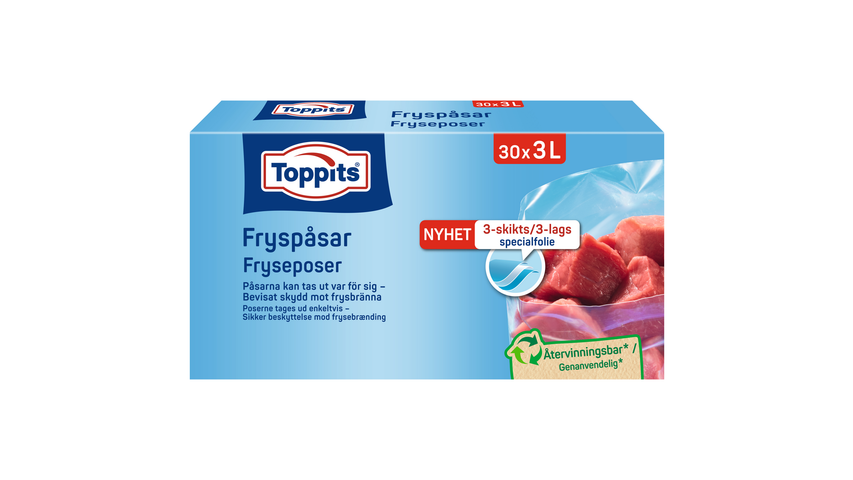 Toppits Fryspåsar 3L 1-p