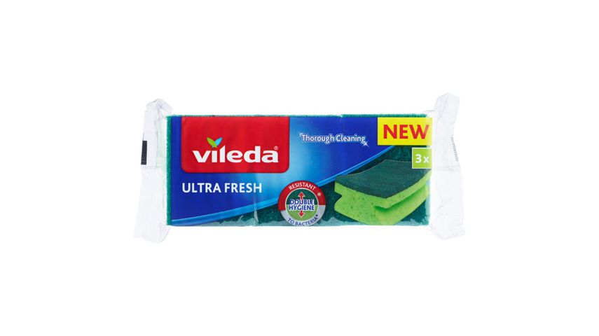 Vileda Svamp Ultra Fresh Antibac | 3stk