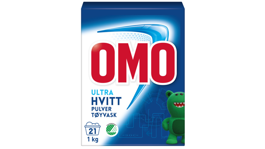 Omo Ultra Hvitt Pulver | 1kg