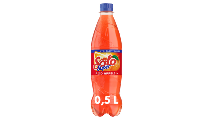 Solo Super Rød Appelsin Flaske | 0.5l