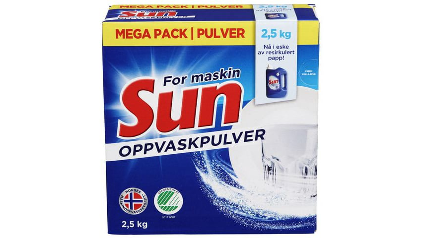 Sun Maskinoppvaskpulver | 2.5kg