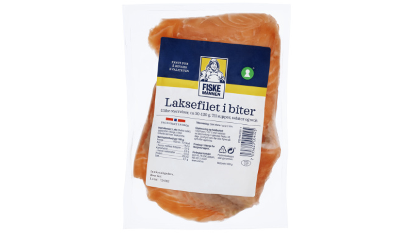 Fiskemannen Laksefilet I Biter | 400g