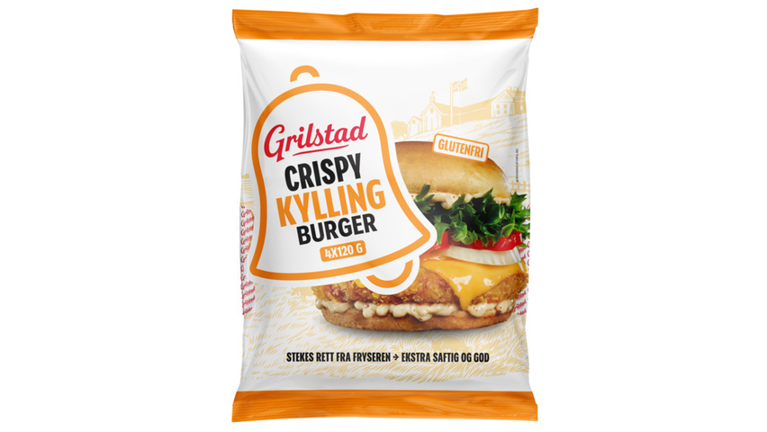 Grilstad Crispy Kyllingburger | 4 x 120g
