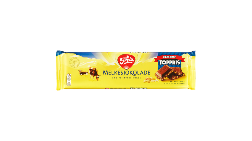 Freia Melkesjokolade Med Toppris | 190g