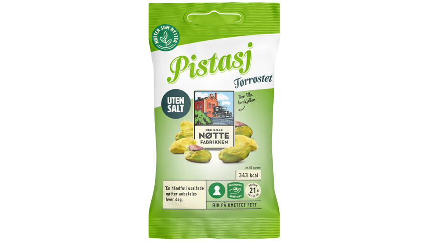 Dln Pistasjkjerner Uten Salt | 60g