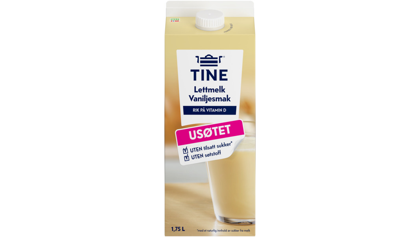 Tine Lettmelk M/ Vaniljesmak | 1.75l