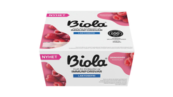 Biola Yoghurt. Bringebær 125g | 4stk