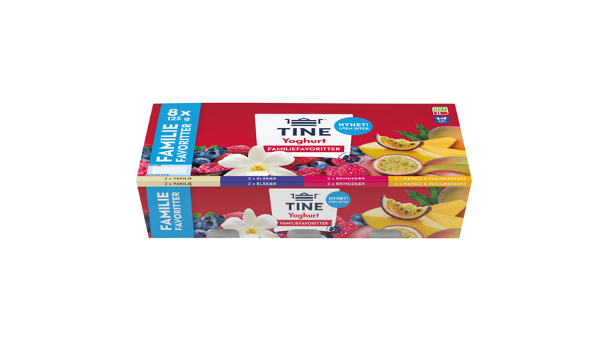 Tine Yoghurt Familiemiks 8stk | 125g