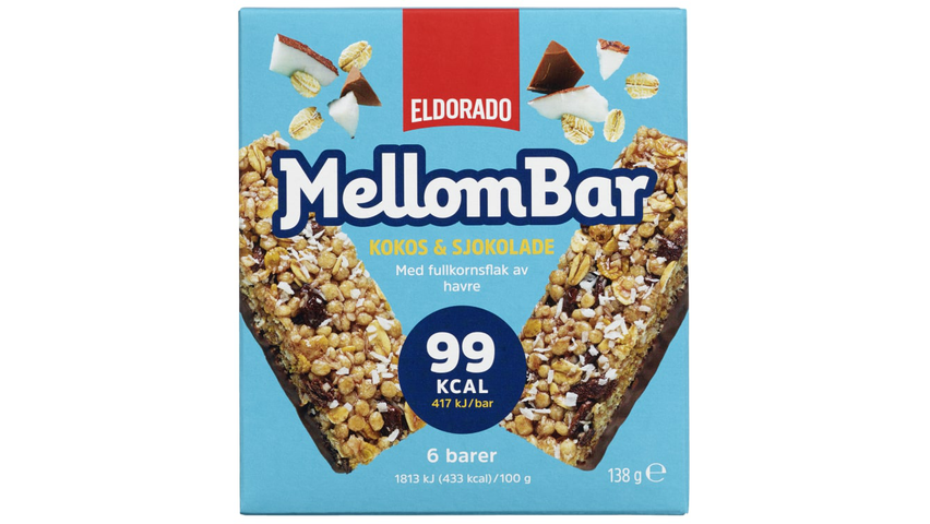 Eldorado Mellombar Kokos & Sjokolade | 138g