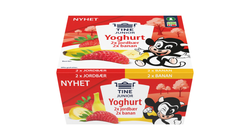 Tine Junior Yoghurt Jordb/ Banan 125g | 4stk