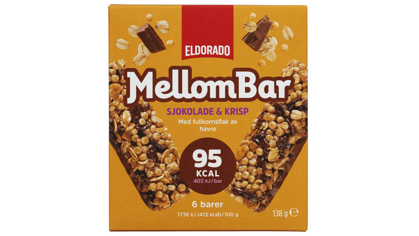 Eldorado Mellombar Sjokolade & Krisp | 138g