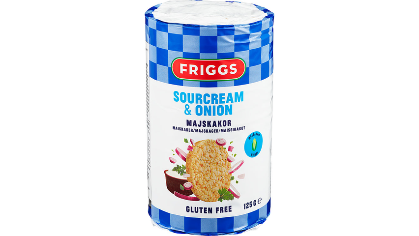 Friggs Maiskaker Sourcream & Onion | 125g