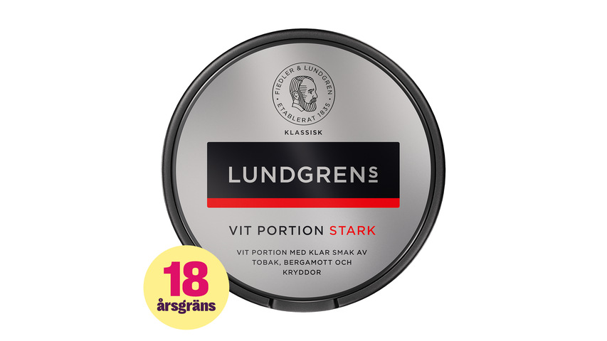 Lundgrens Vit Portion Stark 1-p