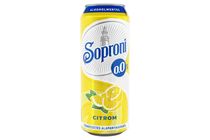 Soproni citromos alkoholmentes sörital 0,0% 500 ml