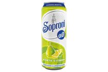 Soproni körte-citrom ízű alkoholmentes sörital 500 ml