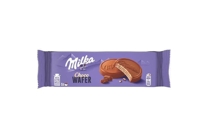 Milka Choco Wafer Alpine Milk Chocolate Covered Wafer with Cocoa Filling 5 x 30 g (150 g)