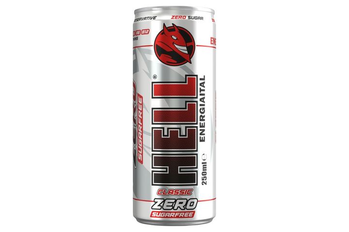 HELL Zero tuttifruttiízű, koffeintartalmú, szénsavas, alkoholmentes ital édesítőszerekkel 250 ml