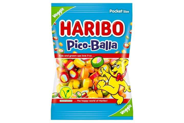 Haribo Veggie Pico-Balla gyümölcsízű gumicukorka 85 g