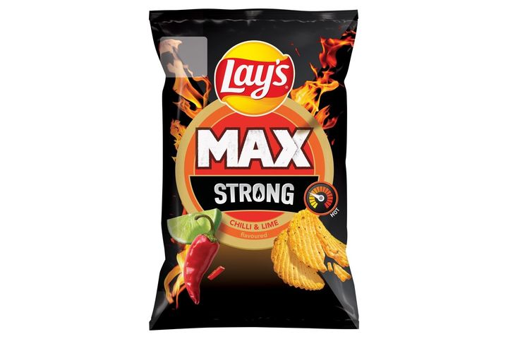 Lay's Strong csípőspaprika- és limeízű burgonyachips 55 g