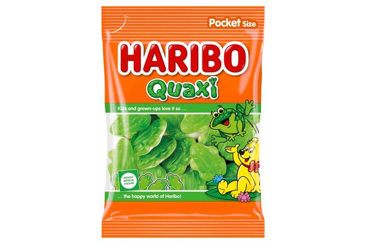 Haribo Quaxi gyümölcsízű gumicukorka habosított gumicukorka réteggel 100 g