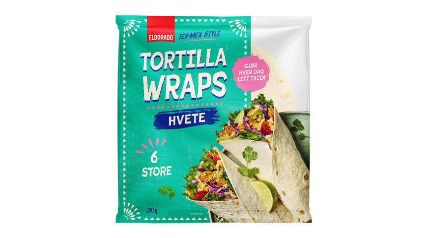 Eldorado Tortilla Hvete Wraps 6stk | 370g
