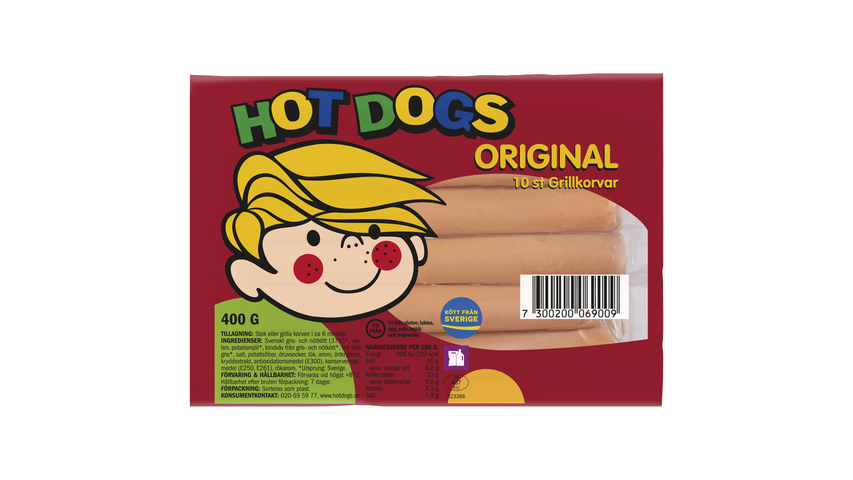 Scan Hot Dogs Grillkorv 400g
