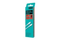 AVAX CB3310 27W USB-C–Lightning gyorstöltő szilikon kábel 1.5 m, fehér