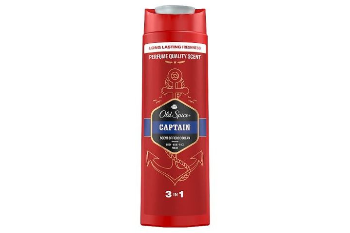 Old Spice Captain Férfi 3 az 1-ben Sampon és Tusfürdő, 400 ml