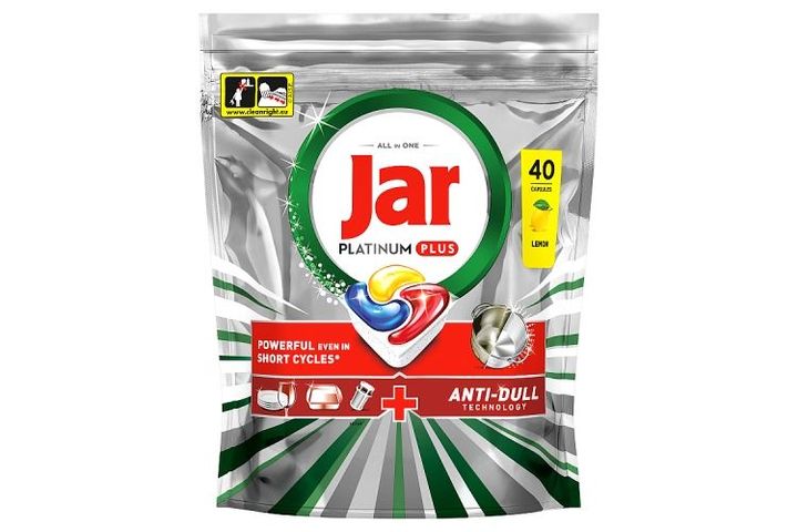 Jar Platinum Plus Mosogatókapszula, Lemon, , 40 Mosogatókapszula