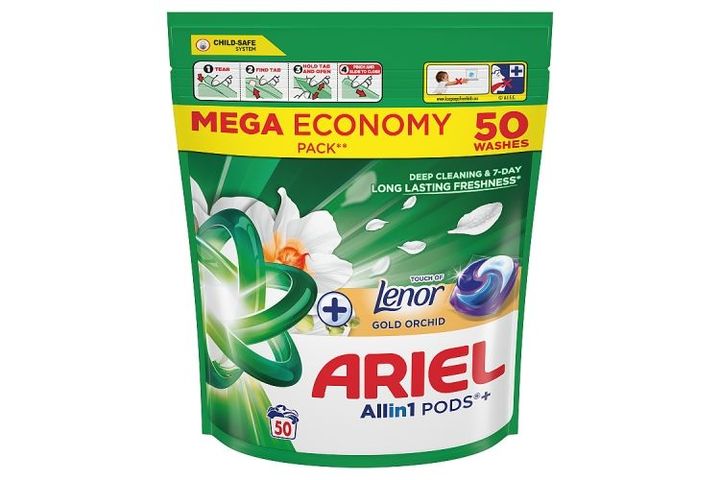 Ariel Allin1 PODS +Touch of Lenor Gold Orchid, 50 Washes