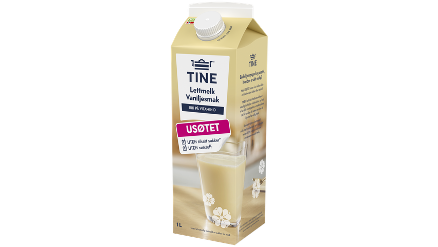 TINE Laktoseredusert Melk m/Vanilje | 1l