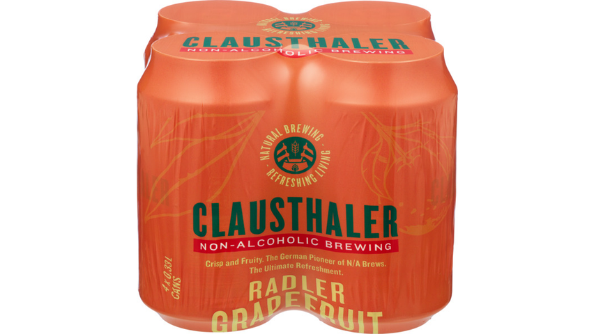 Clausthaler Radler Grapefruit | 4 x 0.33l