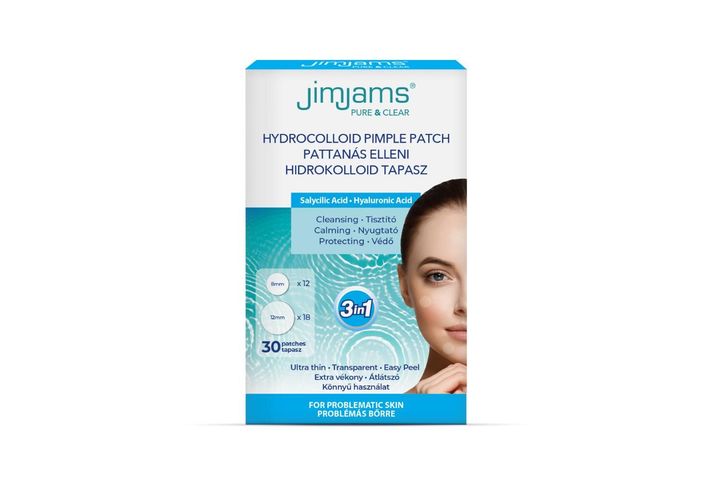 JimJams Pure & Clear Hidrokolloid pattanástapasz BHA + HA 30db